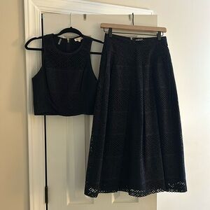 Rebecca Taylor midi skirt and matching top
